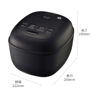 SHARP 炊飯ジャー/3合炊き e angle select ブラック KS-C5E5-B-イメージ4