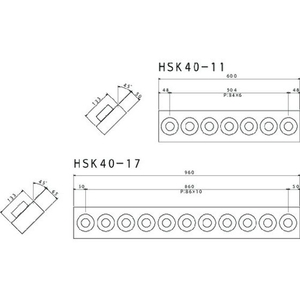 トラスコ中山 ツーリングフレーム HSK40A専用 11個収納 FC769HX-1146111-イメージ4