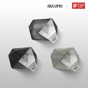 AULUMU AirPods Pro 3 ダイヤカット幾何学デザインケース ブラック ALM28531APP3-イメージ5