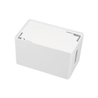 サンワサプライ ケーブル＆タップ収納ボックス（Sサイズ） ホワイト CB-BOXP1WN2