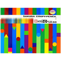 サクラクレパス クーピーペンシル 60色(缶入り) FC62141FY60