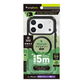 トリニティ iPhone 17 Pro用[GRAV Solid UNLIMITED] MagSafe対応 超精密設計 耐衝撃5M ハイブリッドケース ブラックリング TR-IP25M3-GRUSM-CLB