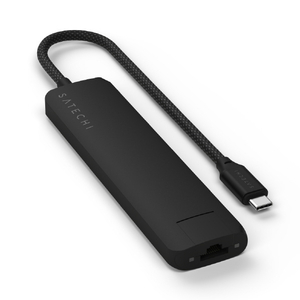 SATECHI 7-in-1 USB-C Slim Multiport Adapter with Ethernet SATECHI  (Black) PST-P7SK-イメージ1