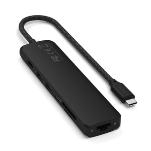SATECHI 7-in-1 USB-C Slim Multiport Adapter with Ethernet SATECHI  (Black) PST-P7SK-イメージ2