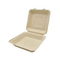 パックスタイル バガス容器 新BBランチ 230-230 50枚 FC359SH-00683957