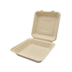 パックスタイル バガス容器 新BBランチ 230-230 50枚 FC359SH-00683957-イメージ1
