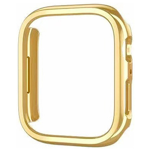 GAACAL Apple Watch Series 7-8 [41mm]用プラスチックフレーム メタリックゴールド W00224G5-イメージ1