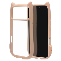 ラスタバナナ iPhone17 Pro Max用MIMI 猫耳ケース TPU×PC スモーキーピンク 9108IP5DHPSPK