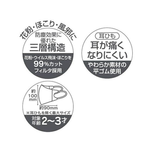 スケーター 子供立体マスクS すみっこぐらし おかし屋さん FC261PS-MSKB25-イメージ5