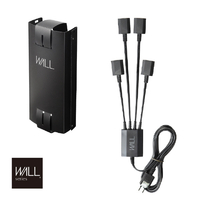 ナカムラ WALL マグネット付き電源タップ+スマートコードケースセット WSPSA5119