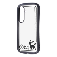 レイ・アウト Galaxy S26用 / ポケットモンスター / Puffull 衝撃吸収 バンパー ハイブリッドケース ブラッキー_シルエット RC-PGS26CMD2B/PK71