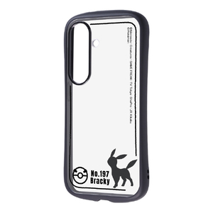 レイ・アウト Galaxy S26用 / ポケットモンスター / Puffull 衝撃吸収 バンパー ハイブリッドケース ブラッキー_シルエット RC-PGS26CMD2B/PK71-イメージ1