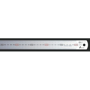 シンワ 直尺 シルバー600mm上下段p=1.0mm 13412 FC769UH-8163847-イメージ1