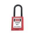 セーフラン/ロックアウト用絶縁パドロック 赤 吊38mmタイプ 14671-1 FC848UJ-2585407