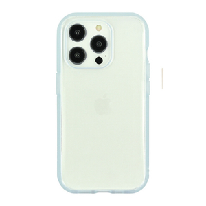 グルマンディーズ iPhone 16 Pro用耐衝撃ケース IIIIfit Clear ライトブルー IFT-174LBL-イメージ1