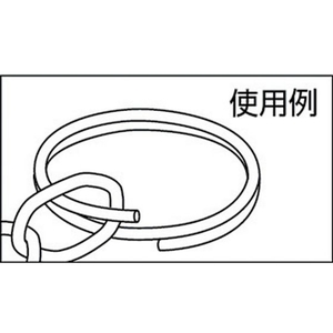 ニッサチェイン ニッケルWリング 2.0×25mm (18個入) FC726FL-3603997-イメージ2