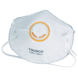 トラスコ中山 TRUSCO/一般作業用マスク 活性炭入 排気弁付 10枚入 FCD878C-2868750-イメージ1