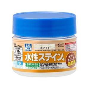 カンペハピオ 水性ステイン+ ホワイト 100ml FCB734M-イメージ1