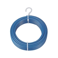 トラスコ中山 TRUSCO メッキ付ワイヤロープ PVC被覆タイプ 8(10)mm×50m 8(10)5043010 FC269EU-8560815