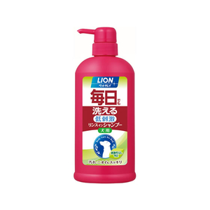 ライオン ペットキレイ 毎日でも洗えるリンスインシャンプー 愛犬用 ポンプタイプ 550ml F898093-イメージ1