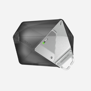 AULUMU AirPods Pro 3 ダイヤカット幾何学デザインケース トランスルーセントグレー ALM28533APP3-イメージ1