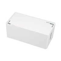 サンワサプライ ケーブル＆タップ収納ボックス（Mサイズ） ホワイト CB-BOXP2WN2