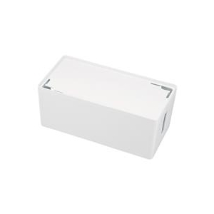 サンワサプライ ケーブル＆タップ収納ボックス（Mサイズ） ホワイト CB-BOXP2WN2-イメージ1