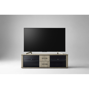 朝日木材 ～65V型対応テレビラック グレージュ AS-MCD1500-GB-イメージ3