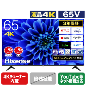Hisense ハイセンス 65型 液晶テレビ 65E6G ハイセンス 65E6G [65