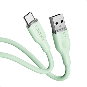 VOLTME PowerLink Moss USB-A & USB-C ケーブル(シリコン) グリーン C2123-イメージ1