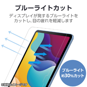 エレコム iPad(A16) (第10世代)用フィルム 紙心地 着脱式 反射防止 ケント紙タイプ TB-A25RFLNSPLL-イメージ4