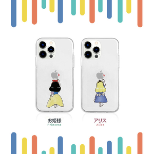 AKAN iPhone 14 Pro用ソフトクリアケース お姫様 AK23533I14P-イメージ3