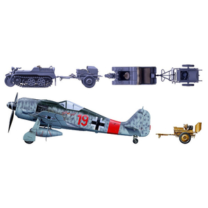 タミヤ 1/48 ドイツ 航空機用電源車 ケッテンクラート牽引セット 1/48 ミリタリーミニチュアシリーズ No.33 ﾀﾐﾔM48 ｹﾂﾃﾝｸﾗｰﾄ-イメージ3