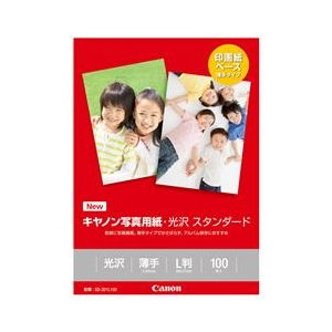 キヤノン キヤノン写真用紙・光沢 スタンダード(L判・100枚入り) SD201L100 キヤノン キヤノン写真用紙・光沢 スタンダード(L判・100枚入り) SD201L100