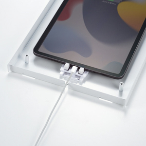 サンワサプライ iPad用スチール製ケース ホワイト CR-LAIPAD16W-イメージ6