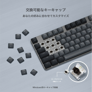 SATECHI SM3 SLIM MECHANICAL BACKLIT BLUETOOTH KEYBOARD - US LAYOUT SATECHI (ダーク) PST-KSM3DK-EN-イメージ3