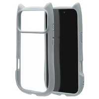 ラスタバナナ iPhone17 Pro Max用MIMI 猫耳ケース TPU×PC スモーキーブルー 9109IP5DHPSBL