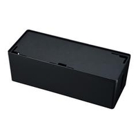 サンワサプライ ケーブル＆タップ収納ボックス（Lサイズ） ブラック CB-BOXP3BKN2
