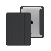 TYPE ONE iPad (第9/8/7世代)ペンシルホルダー付き ハイブリッドケース ブラック TYP271BK