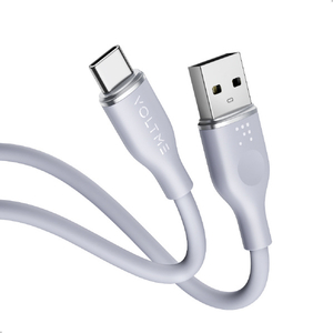 VOLTME PowerLink Moss USB-A & USB-C ケーブル(シリコン) グレー C2124-イメージ1