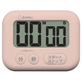 dretec/大画面タイマー「シャボン」 ピンク T-614PK FCD016C-4689485