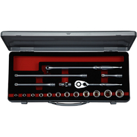 ＫＴＣ ９．５ｓｑ．ソケットセット（六角）［１８点］ KTC 9.5sq.ソケットセット（六角） TB318A