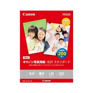 キヤノン キヤノン写真用紙・光沢 スタンダード(L判・200枚入り) SD201L200 キヤノン キヤノン写真用紙・光沢 スタンダード(L判・200枚入り) SD201L200