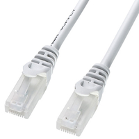 サンワサプライ ツメ折れ防止CAT5eLANケーブル(0．5m) ホワイト LA-Y5TS-005