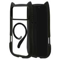 ラスタバナナ iPhone17 Pro Max用MIMI 猫耳ケース TPU×PC 磁力充電対応 ブラック 9110IP5DHPMBK