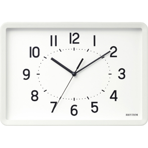 リズム時計 A Series・A4・時計 掛置兼用時計 RHYTHM PLUS ホワイト 8MG815SR03-イメージ1