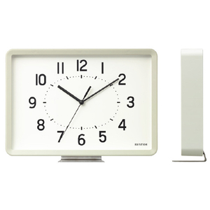 リズム時計 A Series・A4・時計 掛置兼用時計 RHYTHM PLUS ホワイト 8MG815SR03-イメージ4