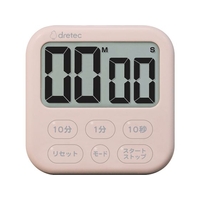 dretec/大画面タイマー「シャボン6」 ピンク T-615PK FCD017C-4690972