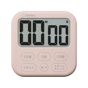 dretec/大画面タイマー「シャボン6」 ピンク T-615PK FCD017C-4690972-イメージ1