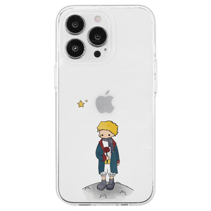 AKAN iPhone 14 Pro用ソフトクリアケース リトルプリンスとバラ AK23535I14P-イメージ1